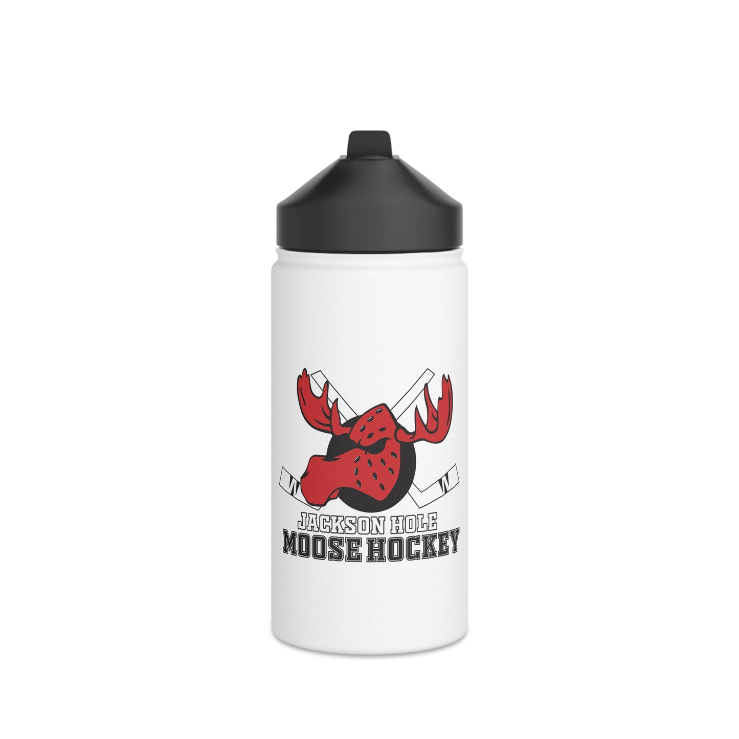 JH Moose Hockey Stainless Steel Water Bottle