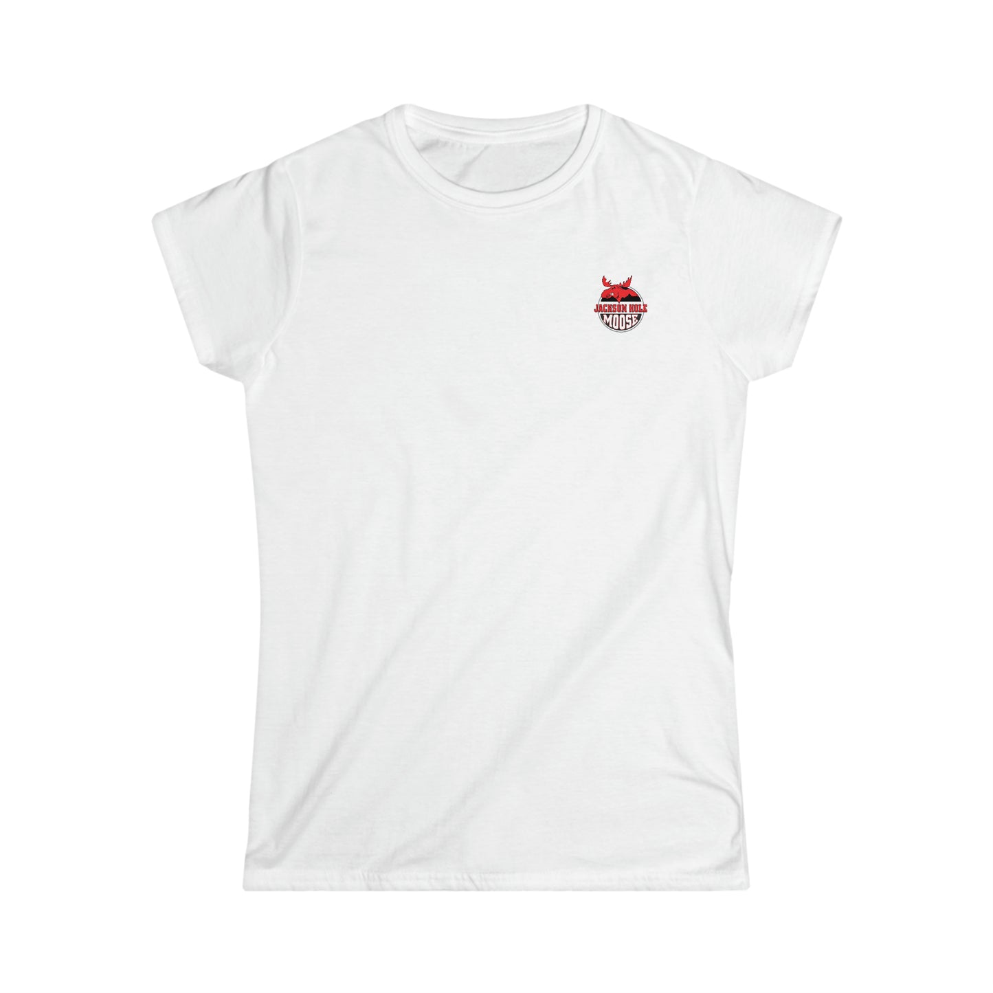 Ladies Moose Over the Tetons Softstyle Tee