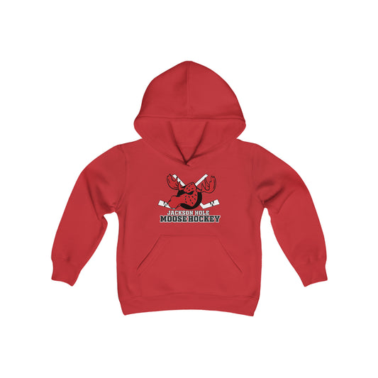 JH Moose Hockey Youth Hoodie (Red)