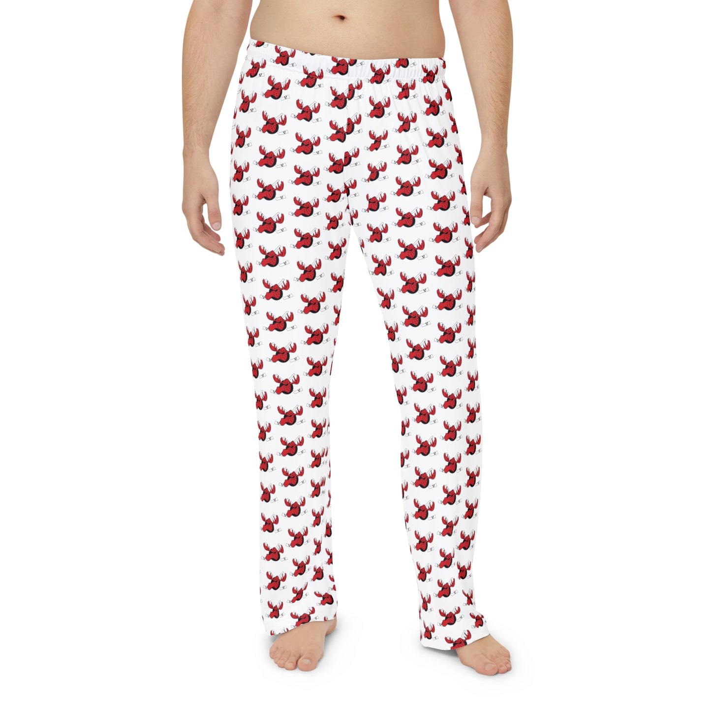 Men's Moose Hockey Pajama Pants
