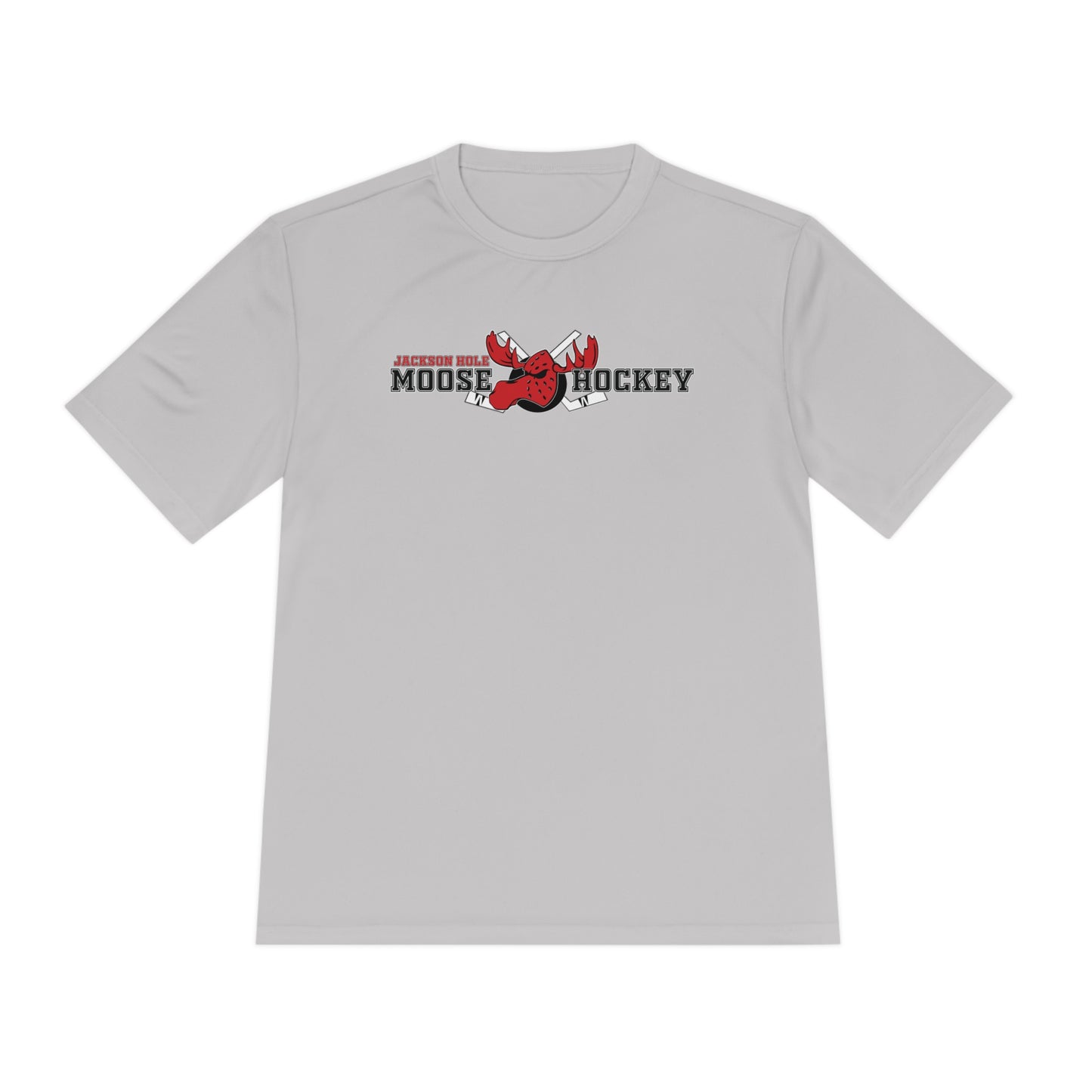 JH Moose Hockey Adult Unisex Performance Tee (Gray)