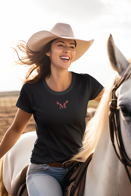 The "M" Ladies Softstyle Tee