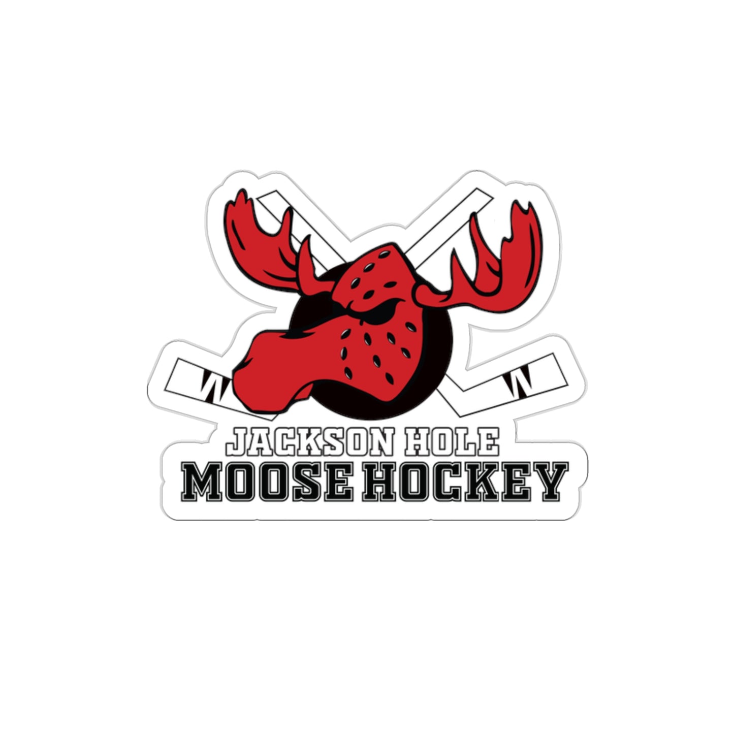 JH Moose Hockey Stickers