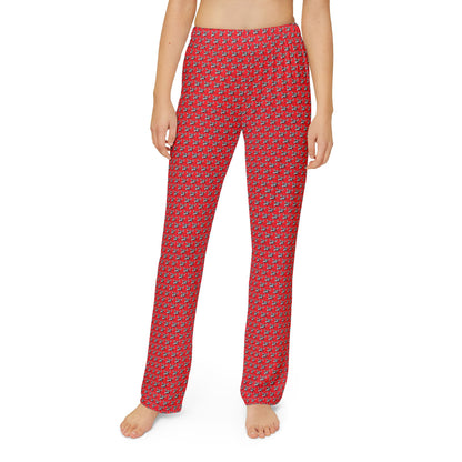 *NEW* Kids Moose Hockey Pajama Pants (Red)