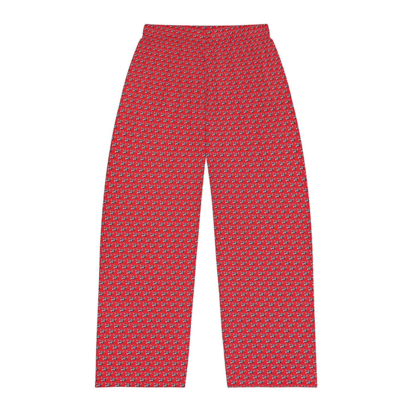 Men's Moose Hockey Pajama Pants (Red)