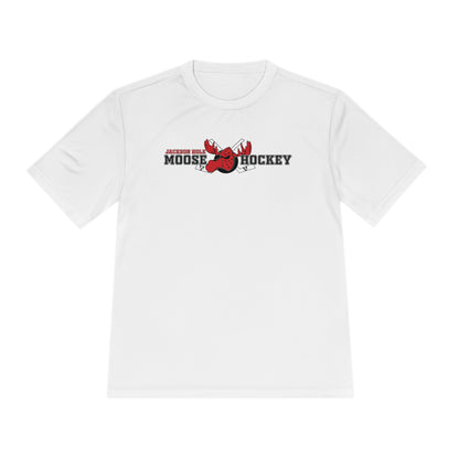 JH Moose Hockey Adult Unisex Performance Tee (White)