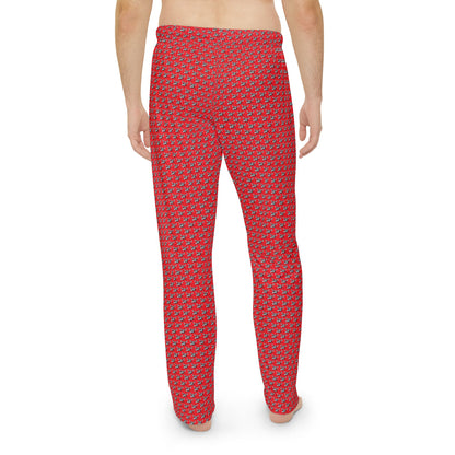 Men's Moose Hockey Pajama Pants (Red)