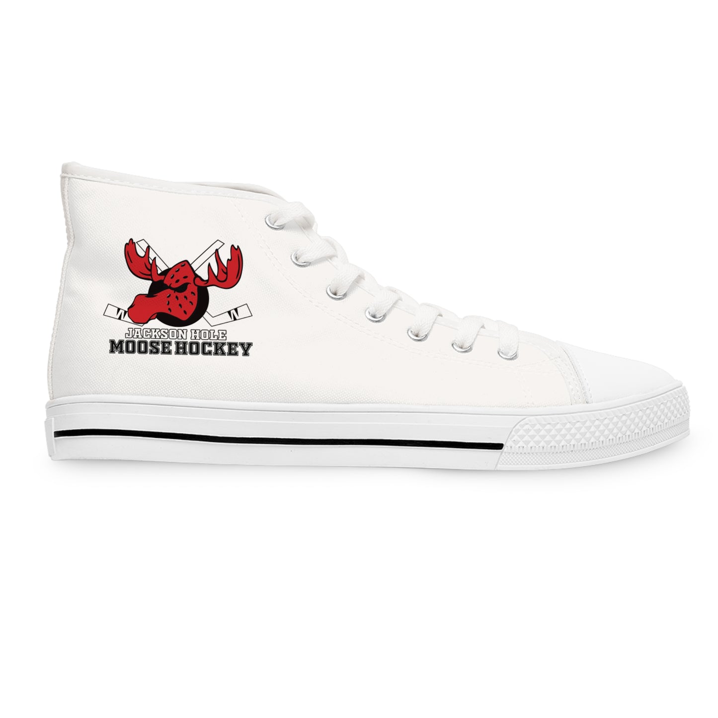 JH Moose Hockey Ladies High Top Sneakers