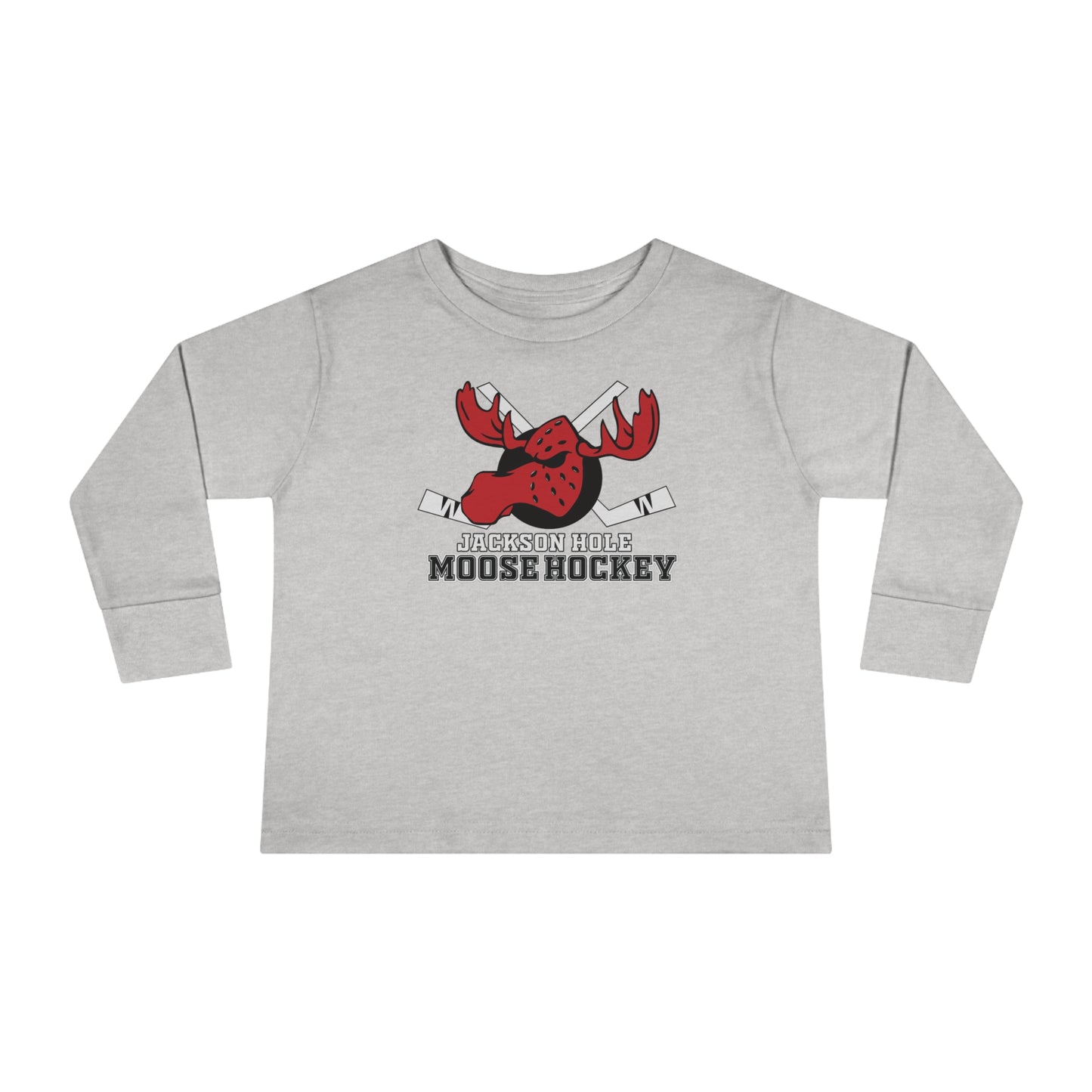 JH Moose Hockey Toddler Long Sleeve Tee (Heather)