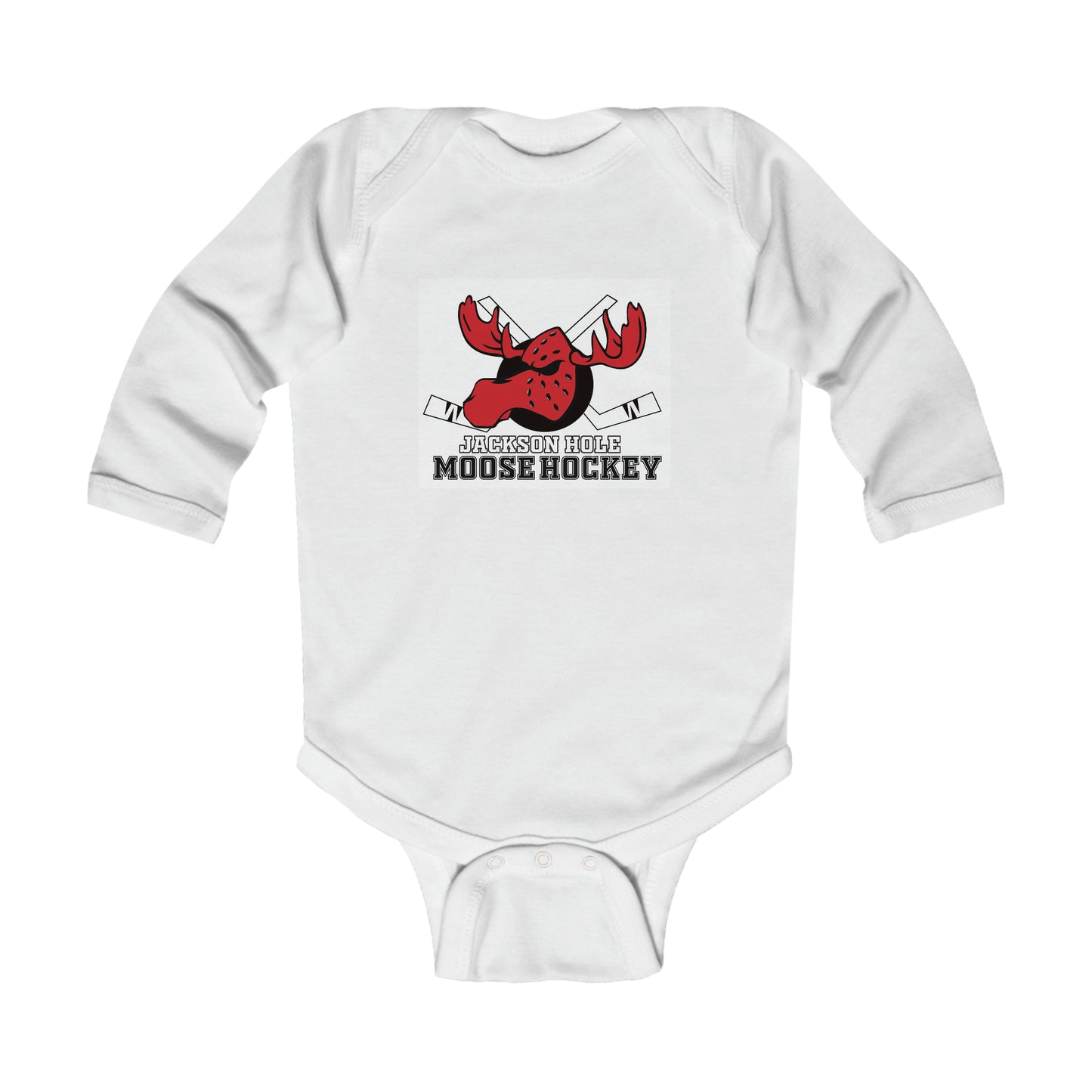 JH Moose Hockey Infant Long Sleeve Onesie