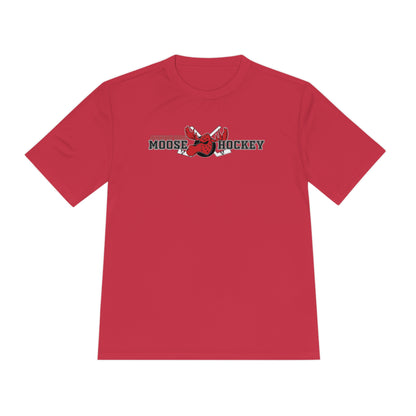 JH Moose Hockey Adult Unisex Performance Tee (Red)