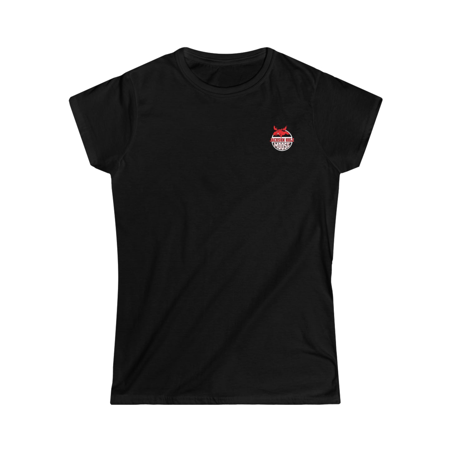 Ladies Moose Over the Tetons Softstyle Tee