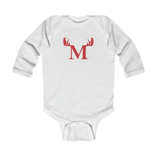 The "M" Infant Long Sleeve Onesie