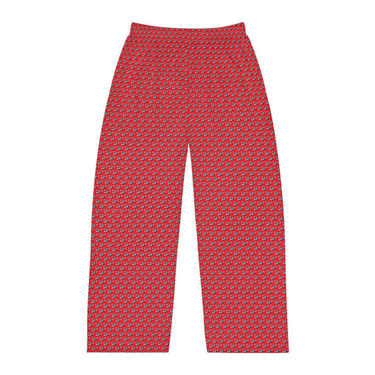 Men's Moose Hockey Pajama Pants (Red)